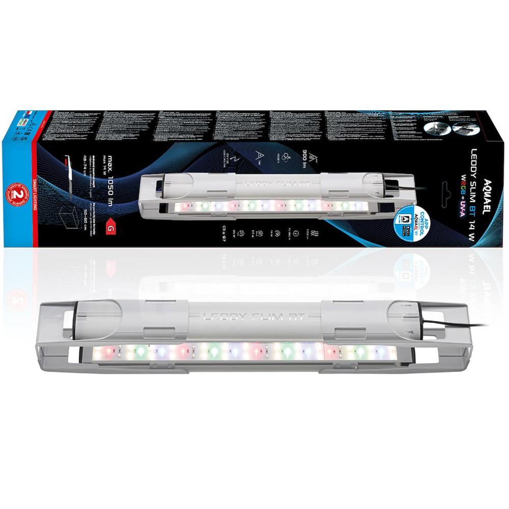 Aquael Leddy Slim BT 460 14W Biała Lampa LED WRGB+UV do Akwarium 40-60cm